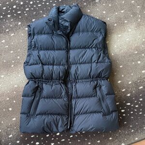 Athleta Black Puffer Vest